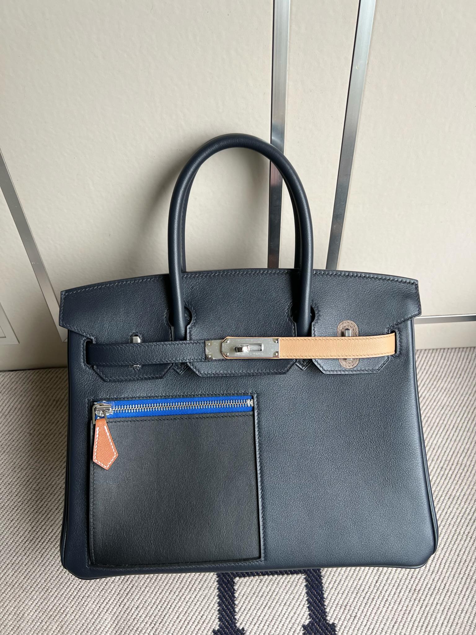 에르메스 버킨백30 스위프트 passport 블랙 은